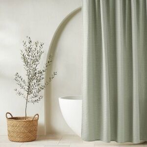 Casaluna Sage Green Shower Curtain